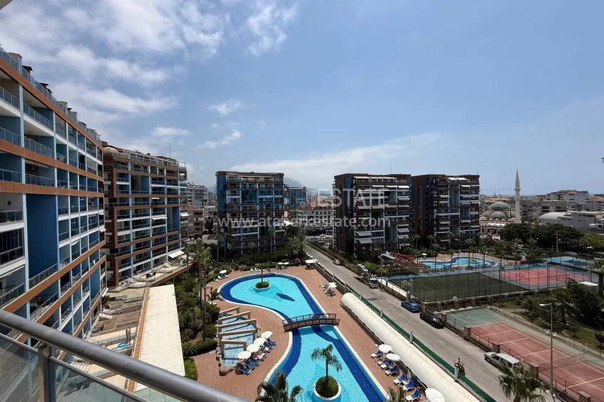 Purchase 1+1 apartment for a residence permit in Alanya, Cikcilli district - sea view, furniture, premium residence 11 
