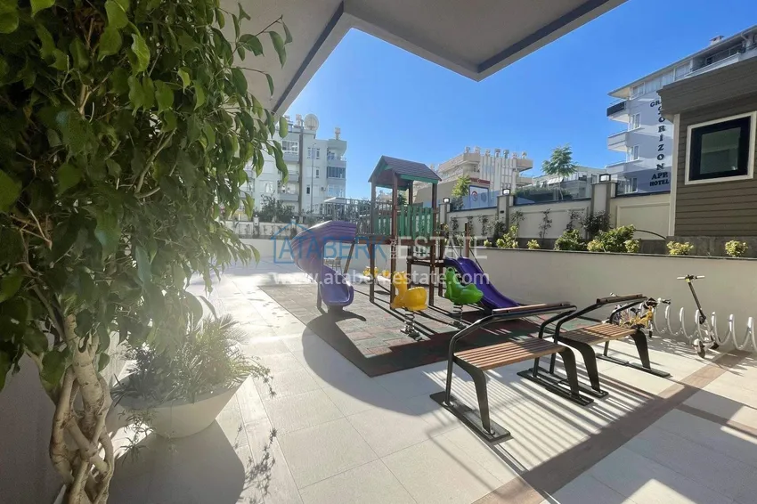2+1 apartment for a residence permit in Alanya, Oba district — furniture, sea and mountain views 12