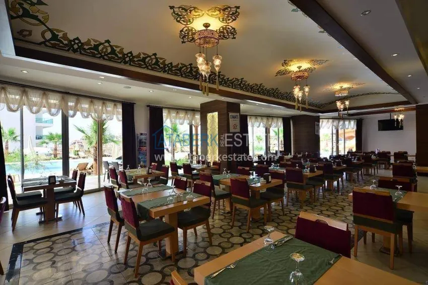1+1 apartment in Alanya, Cikcilli district - furnished and with sea view, glazed balcony 13 