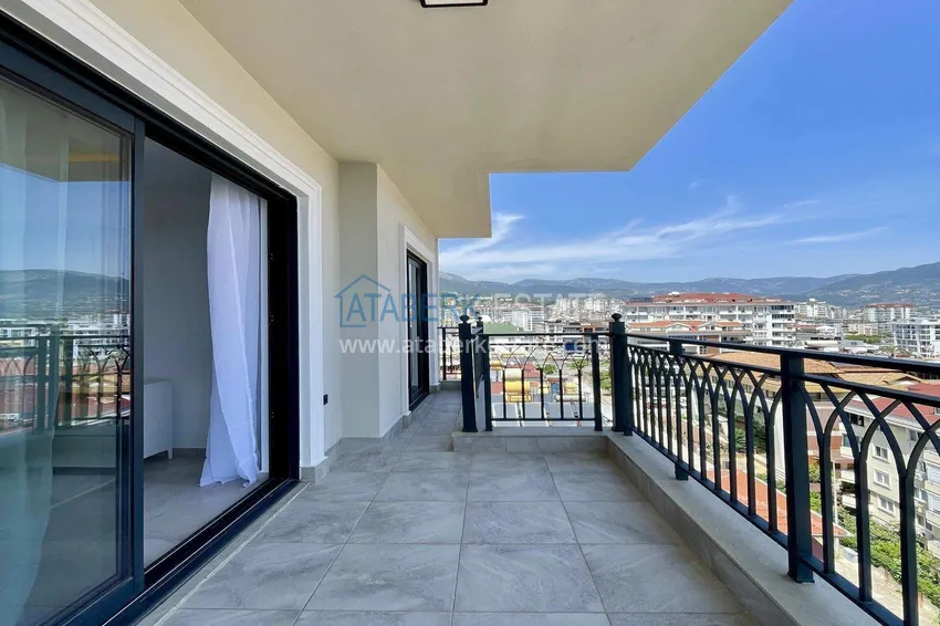 Purchase 2+1 apartment for a residence permit in Alanya, Oba district — furniture, sea and mountain views 14