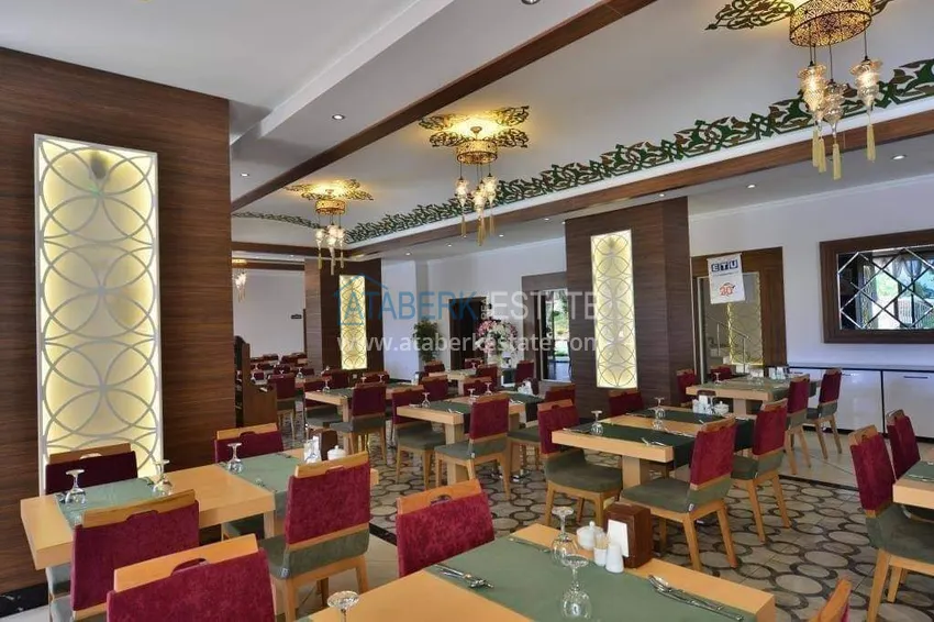 1+1 apartment in Alanya, Cikcilli district - furnished and with sea view, glazed balcony 14 