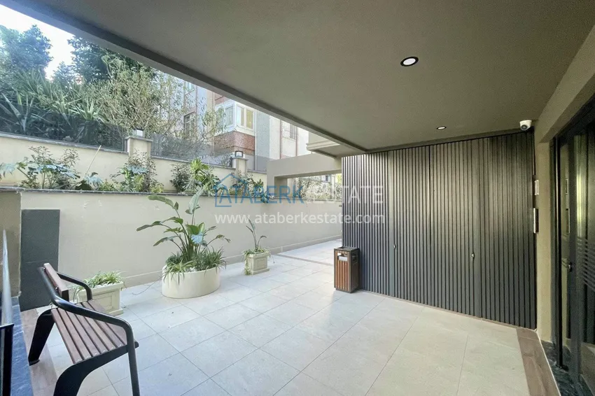 2+1 apartment for a residence permit in Alanya, Oba district — furniture, sea and mountain views 15
