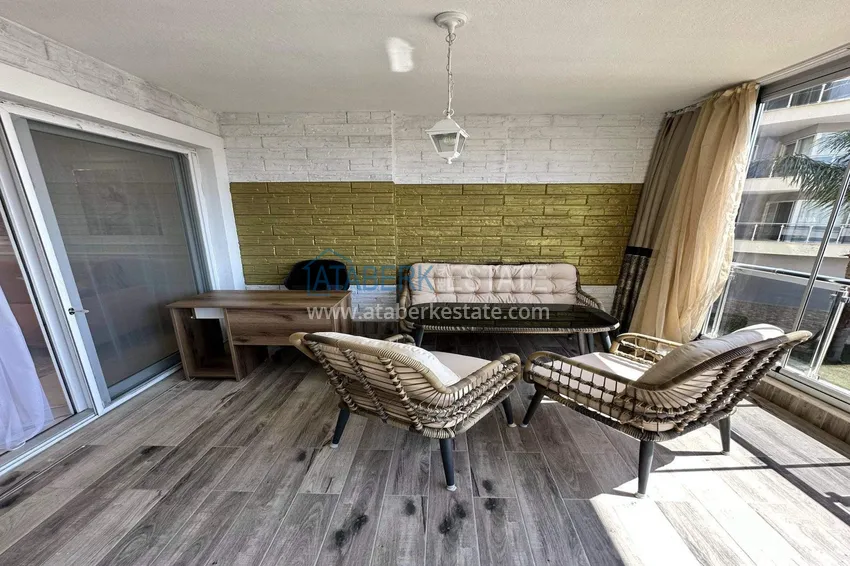 Purchase 1+1 apartment in Alanya, Cikcilli district - furnished and with sea view, glazed balcony 16 