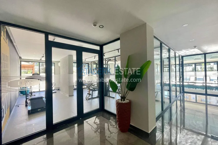 2+1 apartment for a residence permit in Alanya, Oba district — furniture, sea and mountain views 17