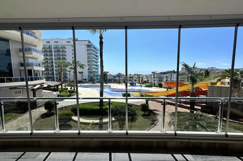 Purchase 1+1 apartment in Alanya, Cikcilli district - furnished and with sea view, glazed balcony 18 