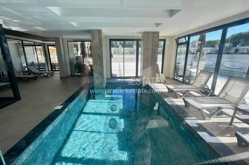 2+1 apartment for a residence permit in Alanya, Oba district — furniture, sea and mountain views 19
