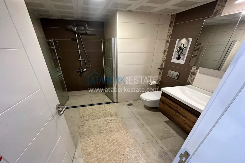 Purchase 1+1 apartment in Alanya, Cikcilli district - furnished and with sea view, glazed balcony 20 