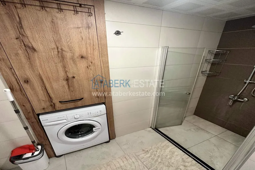 Purchase 1+1 apartment in Alanya, Cikcilli district - furnished and with sea view, glazed balcony 21 