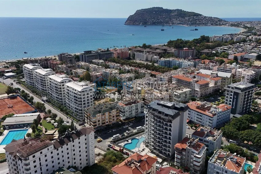 2+1 apartment for a residence permit in Alanya, Oba district — furniture, sea and mountain views 2