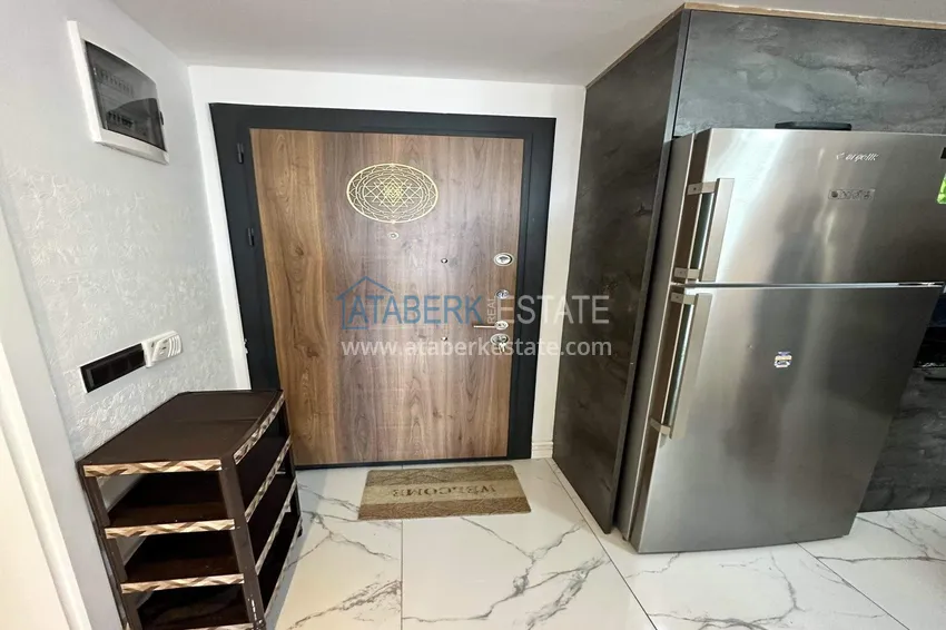 Purchase 1+1 apartment in Alanya, Cikcilli district - furnished and with sea view, glazed balcony 2 