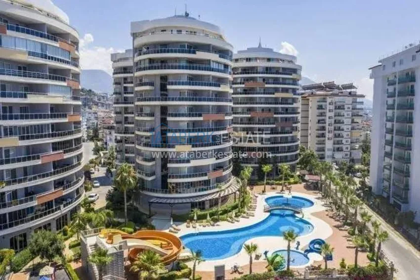 1+1 apartment in Alanya, Cikcilli district - furnished and with sea view, glazed balcony 3 