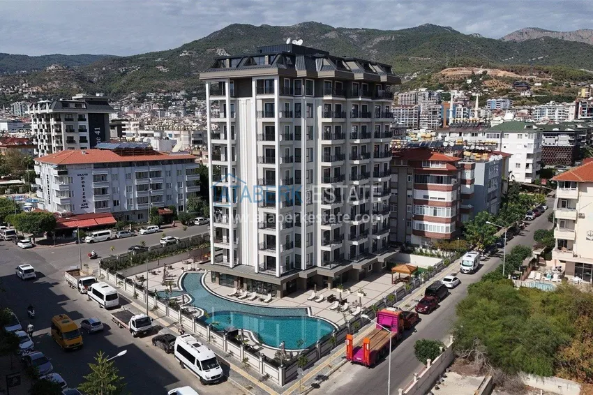 2+1 apartment for a residence permit in Alanya, Oba district — furniture, sea and mountain views 4
