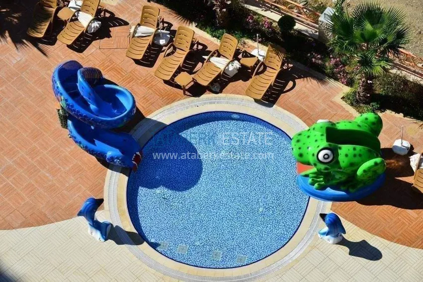 1+1 apartment in Alanya, Cikcilli district - furnished and with sea view, glazed balcony 4 