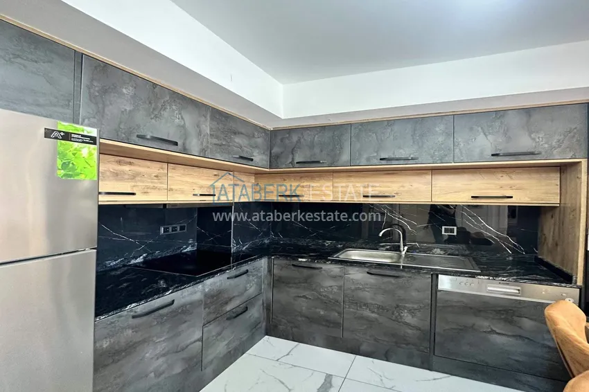 Purchase 1+1 apartment in Alanya, Cikcilli district - furnished and with sea view, glazed balcony 4 