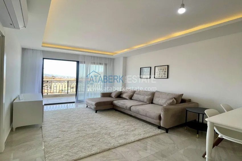 Purchase 2+1 apartment for a residence permit in Alanya, Oba district — furniture, sea and mountain views 5