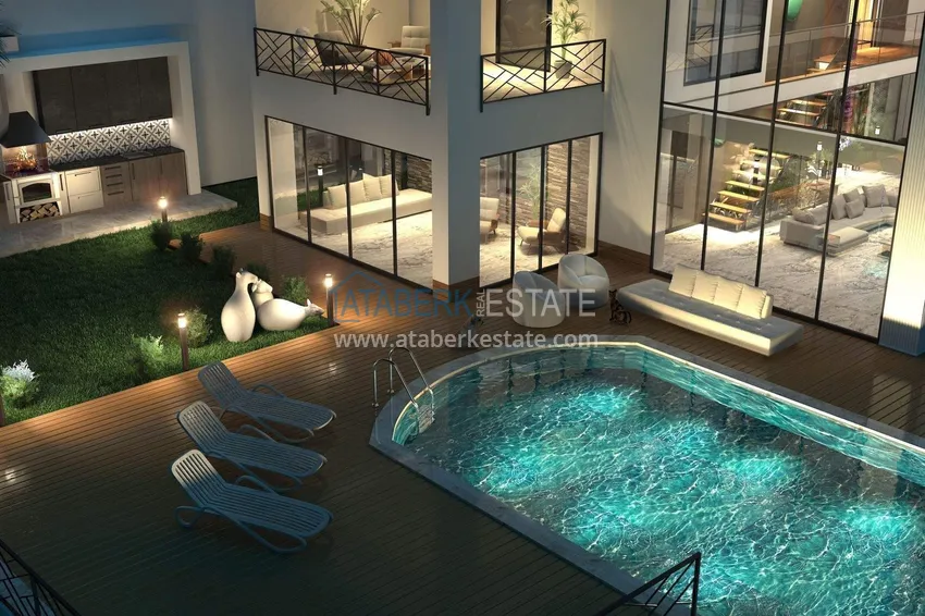 A villa in Alanya for citizenship is a rare offer in a prestigious location 5