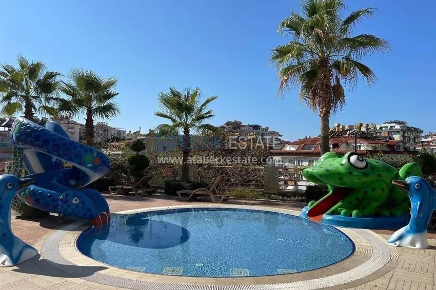 1+1 apartment in Alanya, Cikcilli district - furnished and with sea view, glazed balcony 5 