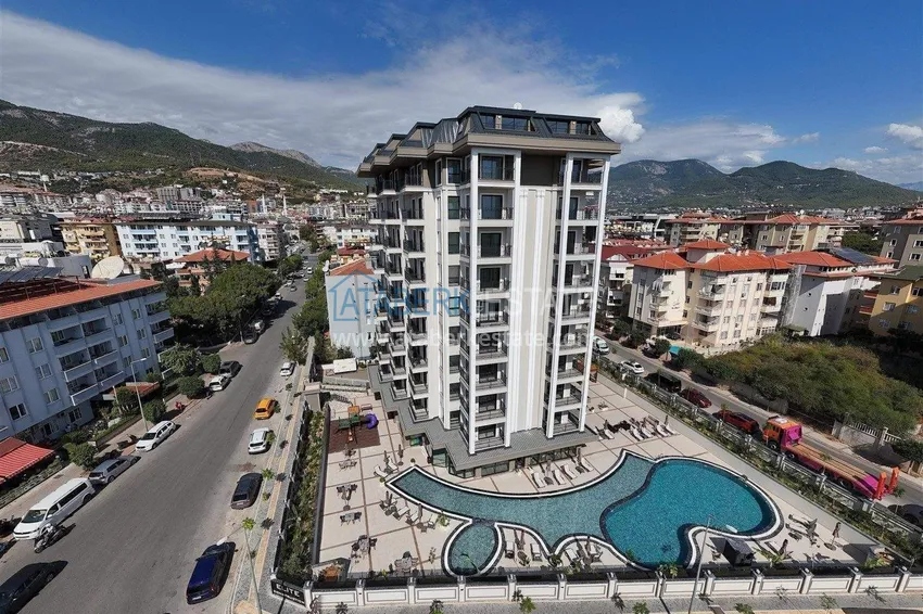 2+1 apartment for a residence permit in Alanya, Oba district — furniture, sea and mountain views 6