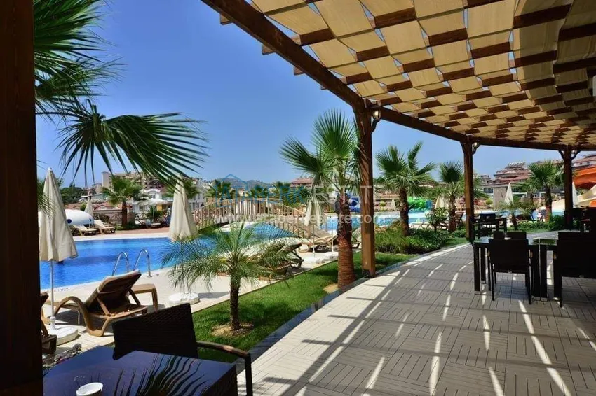 1+1 apartment in Alanya, Cikcilli district - furnished and with sea view, glazed balcony 7 
