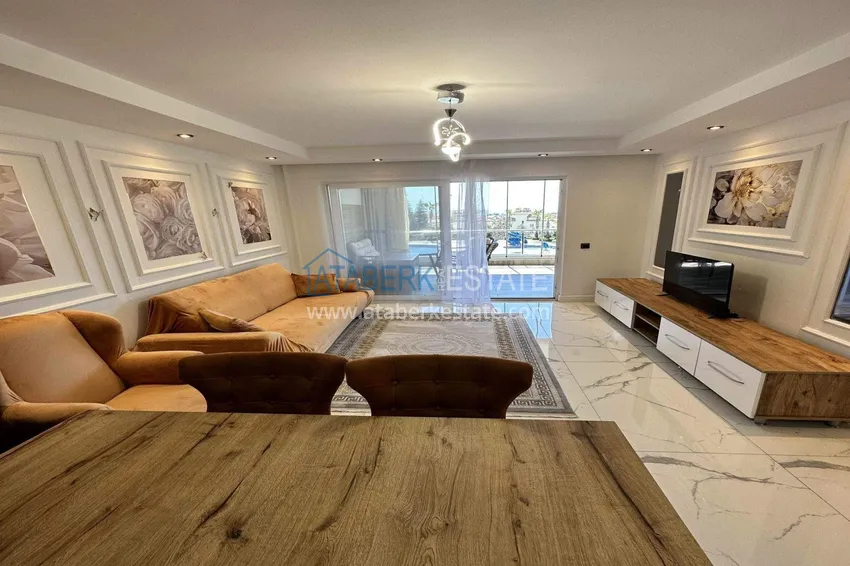 Purchase 1+1 apartment in Alanya, Cikcilli district - furnished and with sea view, glazed balcony 7 