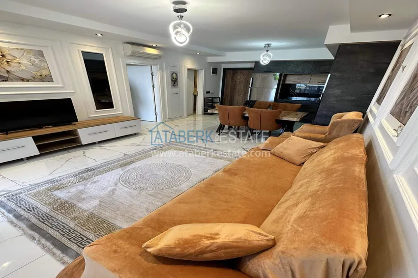 Purchase 1+1 apartment in Alanya, Cikcilli district - furnished and with sea view, glazed balcony 8 