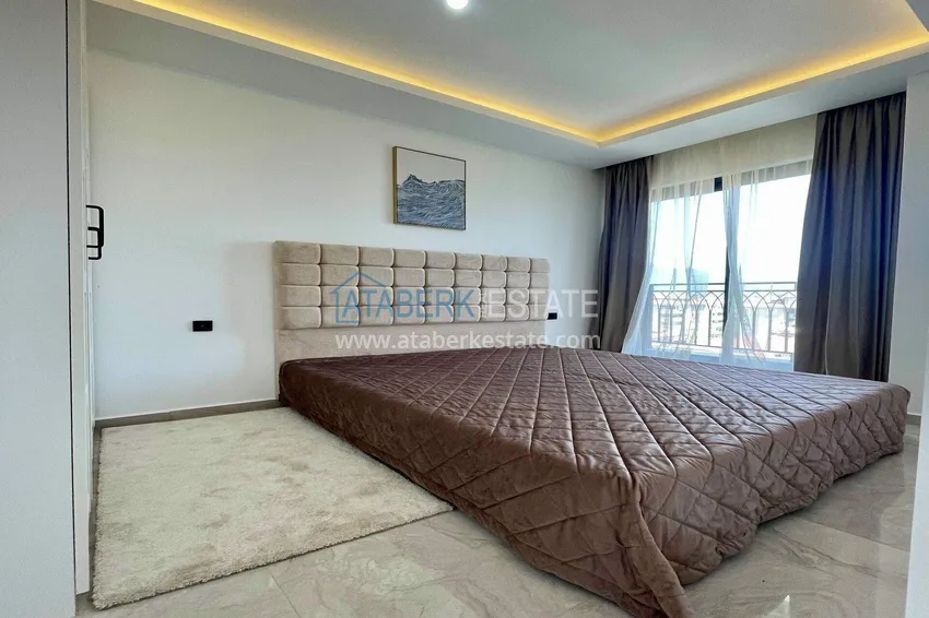 Purchase 2+1 apartment for a residence permit in Alanya, Oba district — furniture, sea and mountain views 9