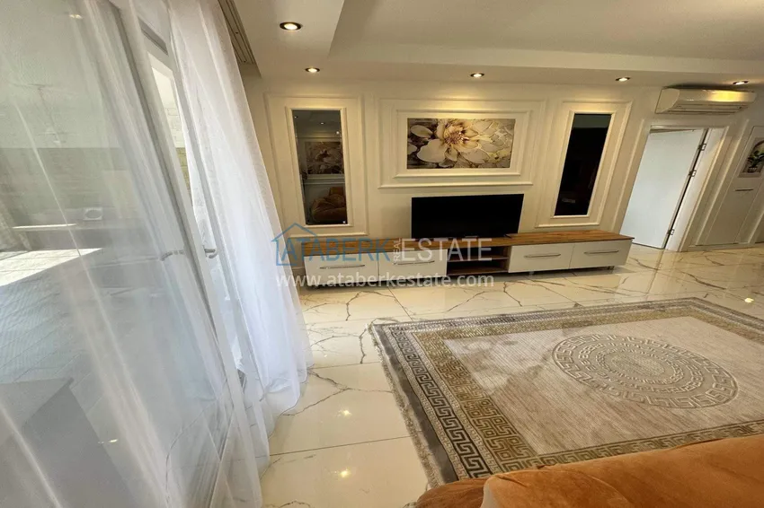 Purchase 1+1 apartment in Alanya, Cikcilli district - furnished and with sea view, glazed balcony 9 