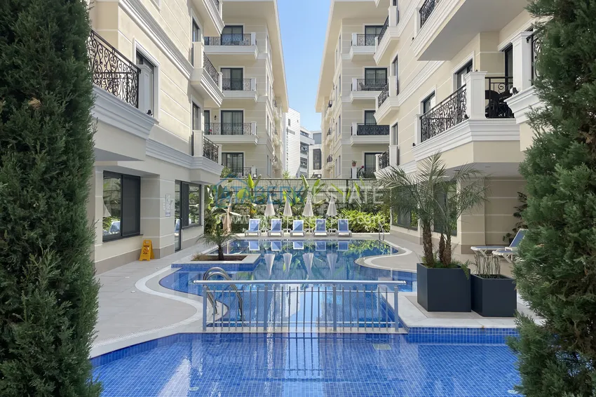 2+1 duplex in the center of Alanya, Cleopatra beach area — complex with a rental license 9