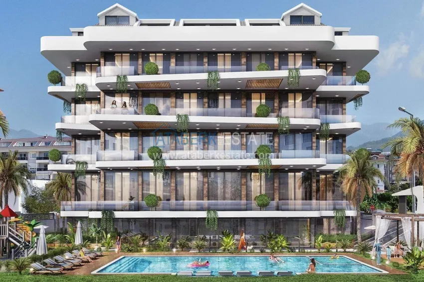 Apartments from a developer in Alanya, for a residence permit and citizenship - a premium boutique complex in the Kestel district 1