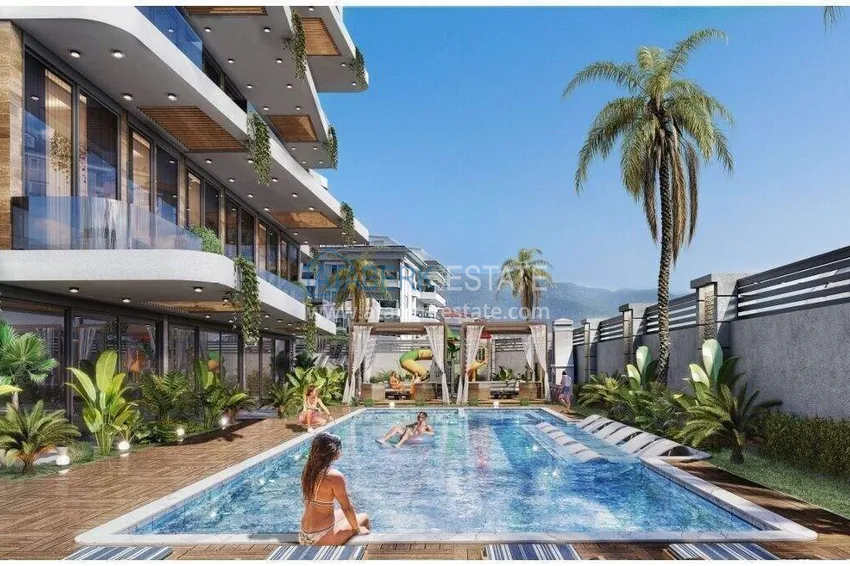 Apartments from a developer in Alanya, for a residence permit and citizenship - a premium boutique complex in the Kestel district 8
