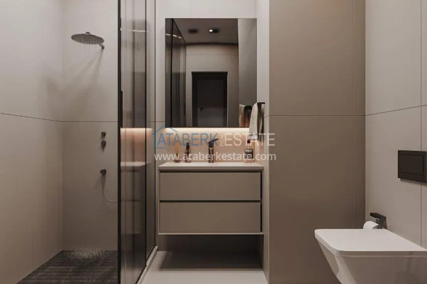 Purchase Apartments from a developer in Alanya with installments of up to 24 months - a complex under construction in the center of Mahmutlar 10 