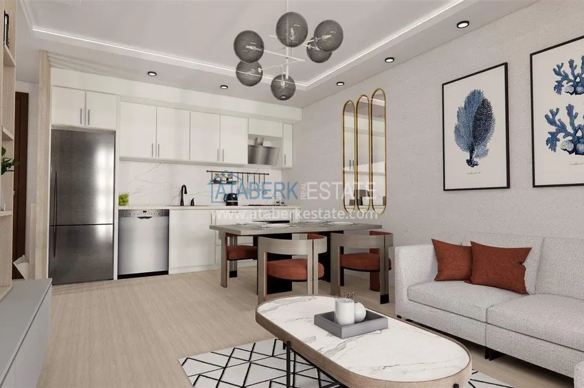 Purchase Apartments from a developer with installments in Alanya - boutique complex under construction in Gazipasa 1