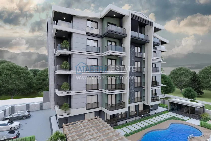 Apartments from a developer with installments in Alanya - boutique complex under construction in Gazipasa 2