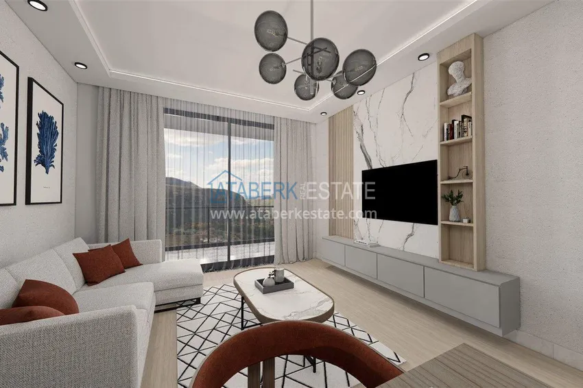 Purchase Apartments from a developer with installments in Alanya - boutique complex under construction in Gazipasa 2