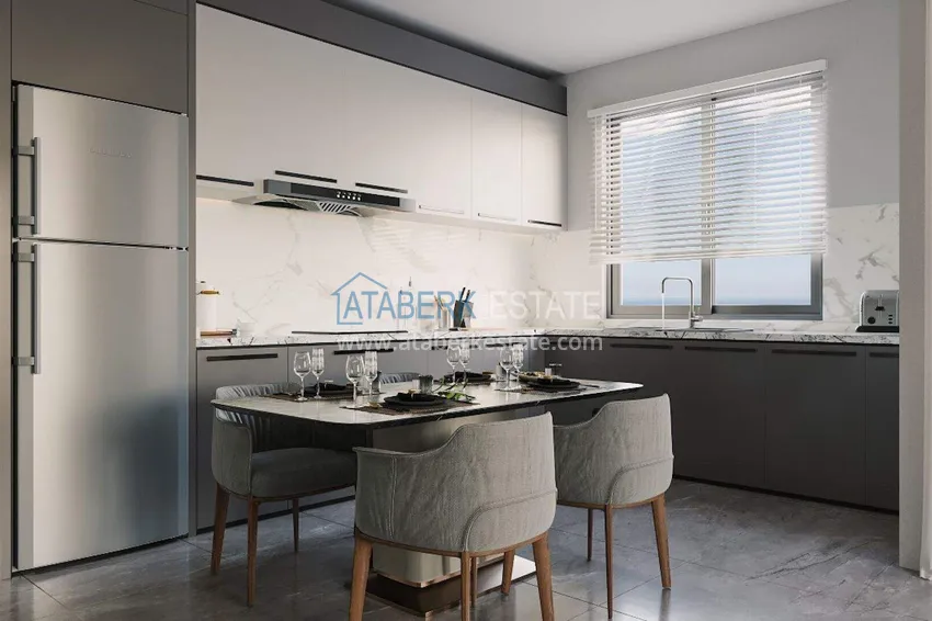 Purchase Apartments from a developer in Alanya with installments of up to 24 months - a complex under construction in the center of Mahmutlar 2 