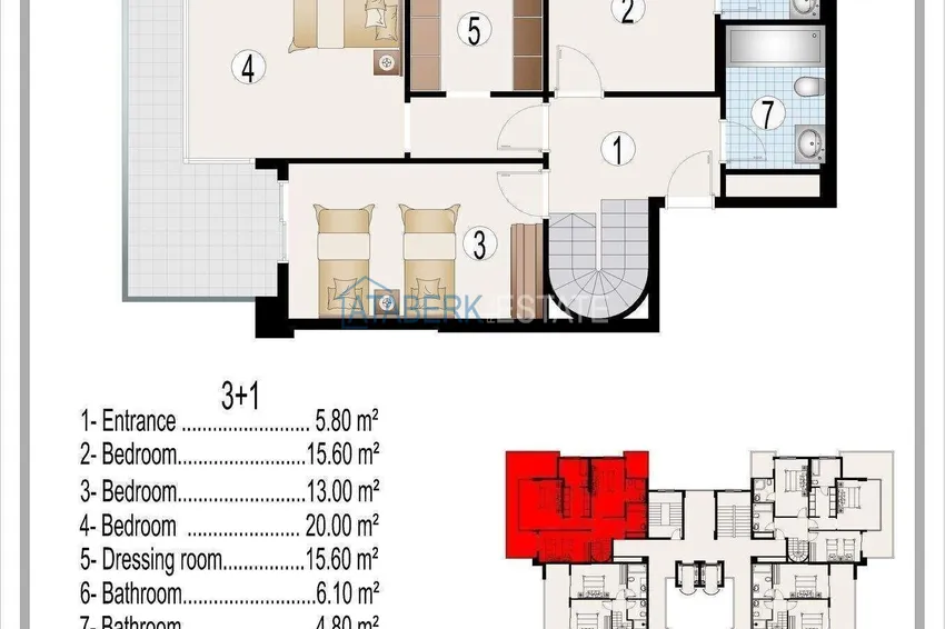 Buy cheap Apartments in Alanya, Mahmutlar district — center, 150 m from the sea 2