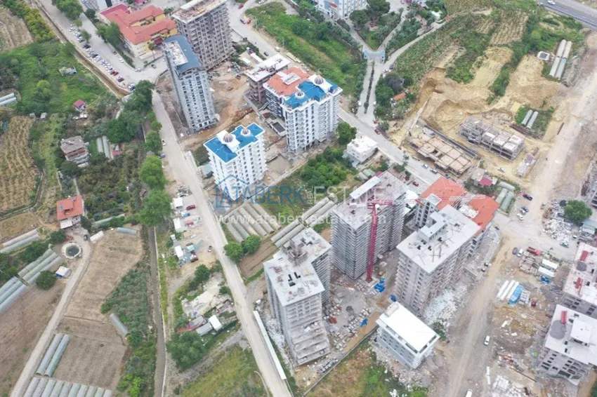 Apartments from a developer in Alanya with installments of up to 24 months - a complex under construction in the center of Mahmutlar 5 