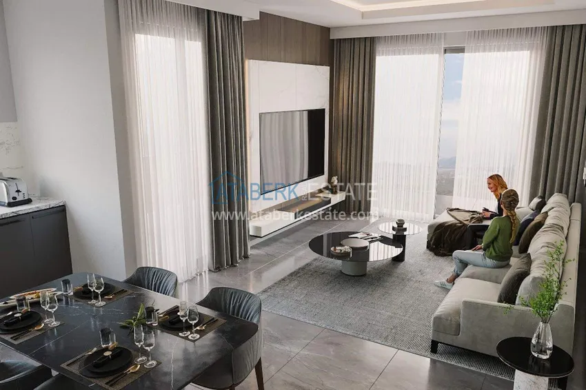 Purchase Apartments from a developer in Alanya with installments of up to 24 months - a complex under construction in the center of Mahmutlar 3 