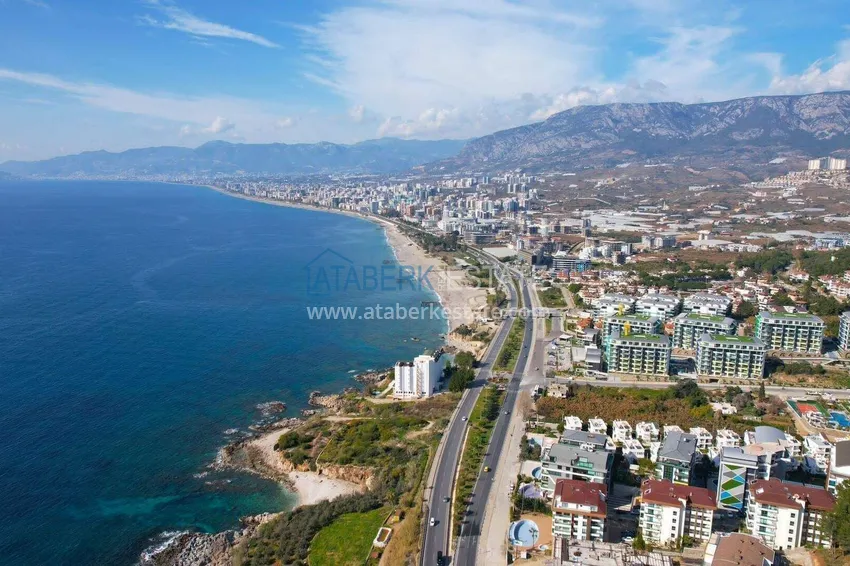 4+1 penthouse duplex in Alanya for citizenship and residence permit - the first coastal one, Kargicak district 4 