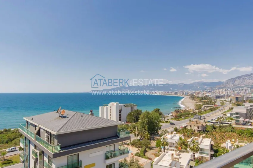 Purchase 4+1 penthouse duplex in Alanya for citizenship and residence permit - the first coastal one, Kargicak district 43 