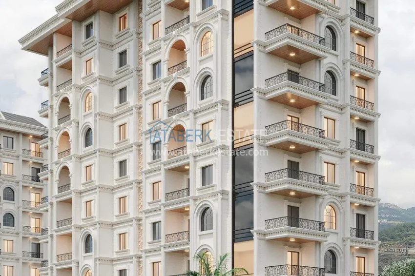 Apartments from a developer in Alanya with installments of up to 24 months - a complex under construction in the center of Mahmutlar 7 