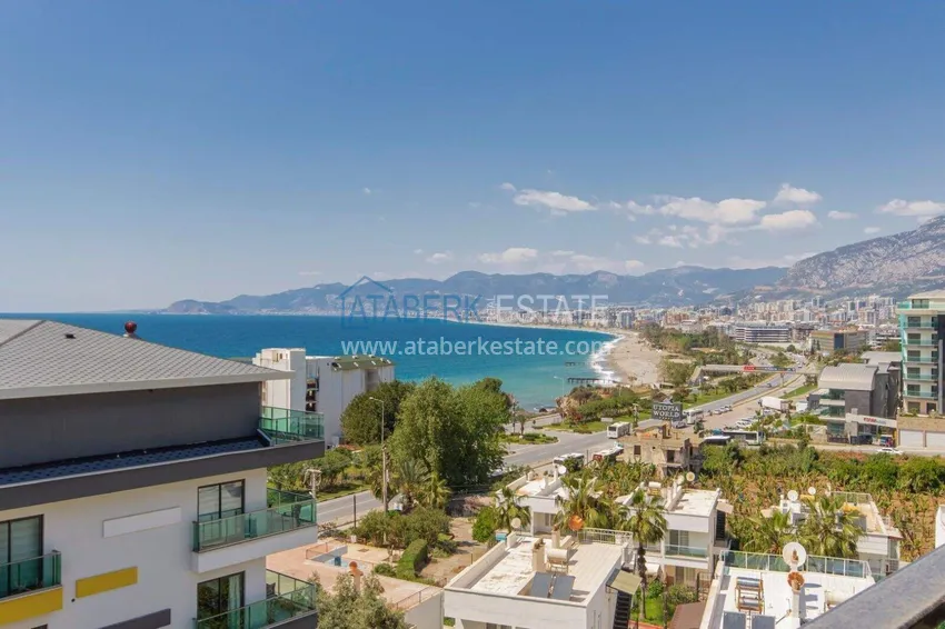 Purchase 4+1 penthouse duplex in Alanya for citizenship and residence permit - the first coastal one, Kargicak district 45 