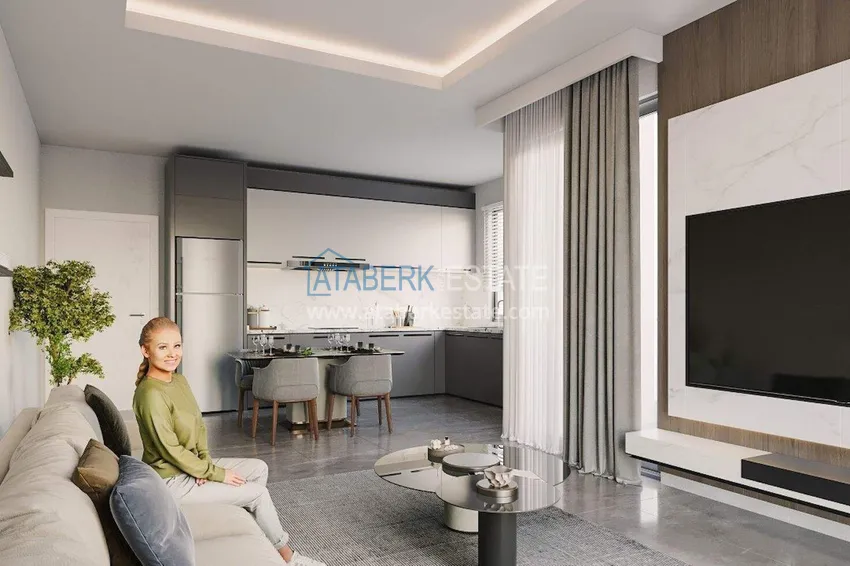 Purchase Apartments from a developer in Alanya with installments of up to 24 months - a complex under construction in the center of Mahmutlar 4 