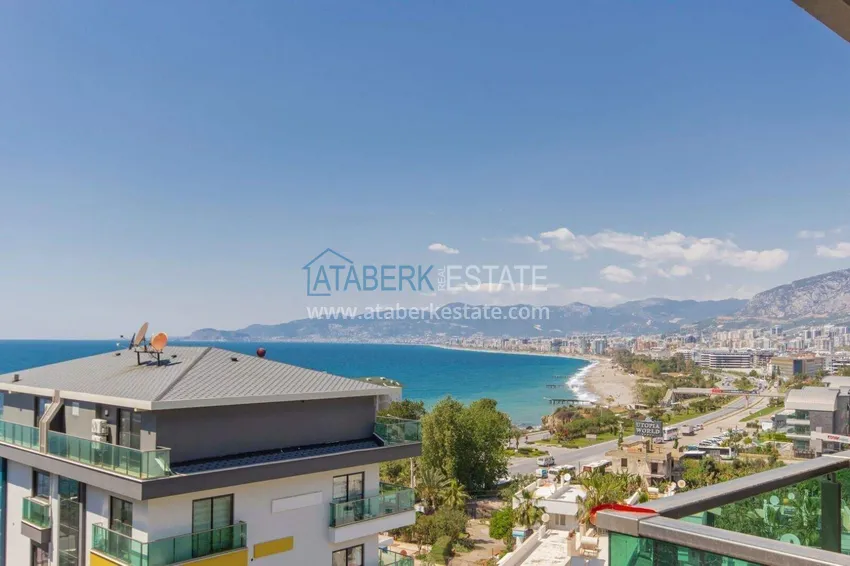 Purchase 4+1 penthouse duplex in Alanya for citizenship and residence permit - the first coastal one, Kargicak district 46 