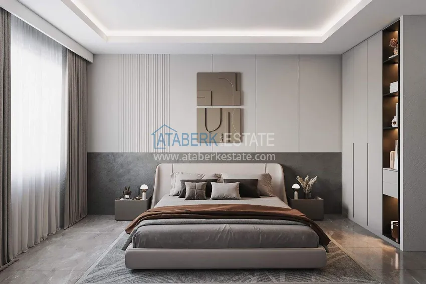 Purchase Apartments from a developer in Alanya with installments of up to 24 months - a complex under construction in the center of Mahmutlar 6 