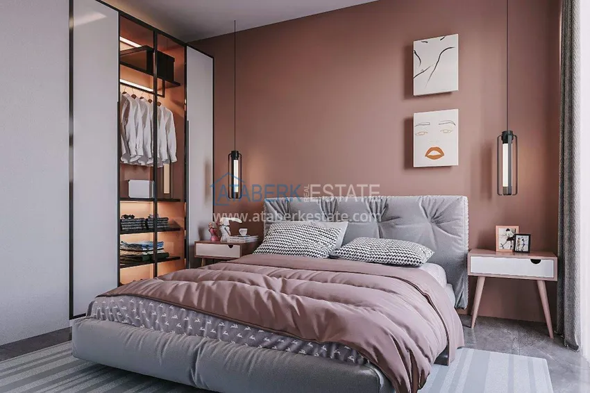 Purchase Apartments from a developer in Alanya with installments of up to 24 months - a complex under construction in the center of Mahmutlar 9 