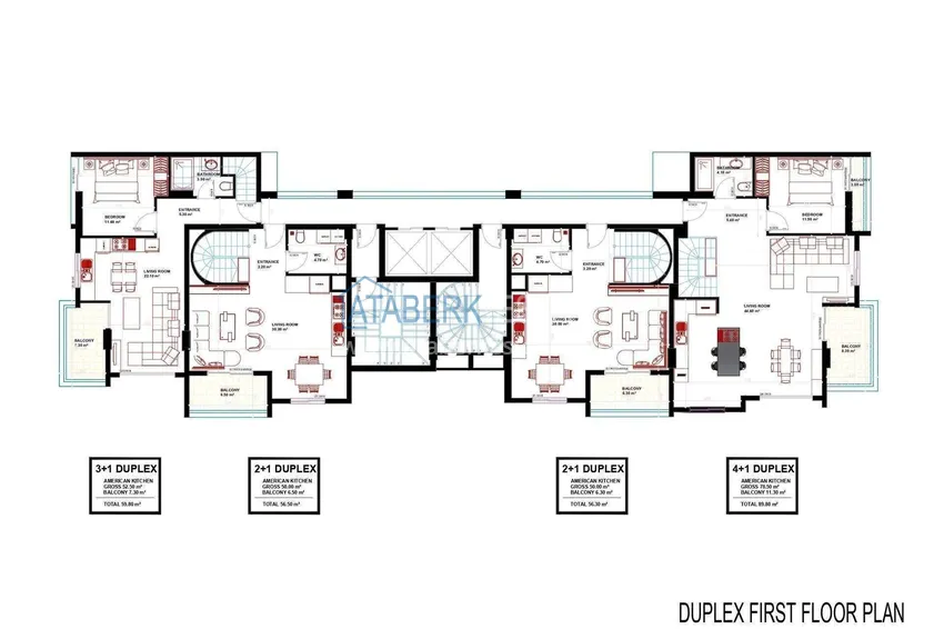 Buy cheap Apartments from a developer in Alanya with installments of up to 24 months - a complex under construction in the center of Mahmutlar 5 