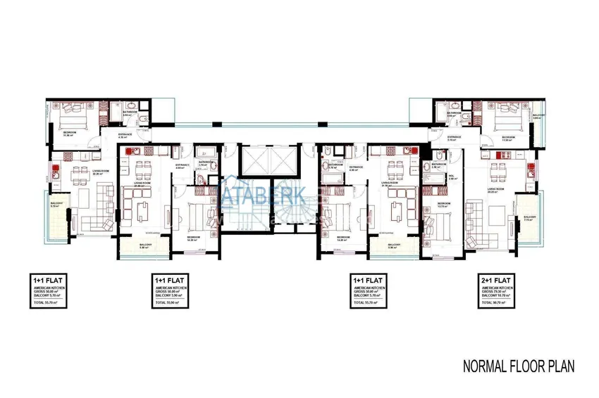 Buy cheap Apartments from a developer in Alanya with installments of up to 24 months - a complex under construction in the center of Mahmutlar 7 