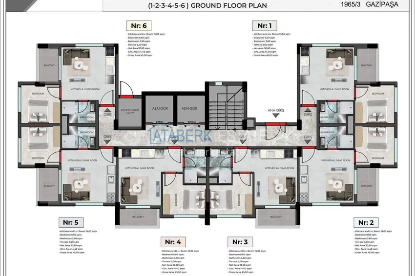 Buy cheap Apartments from a developer with installments in Alanya - boutique complex under construction in Gazipasa 3
