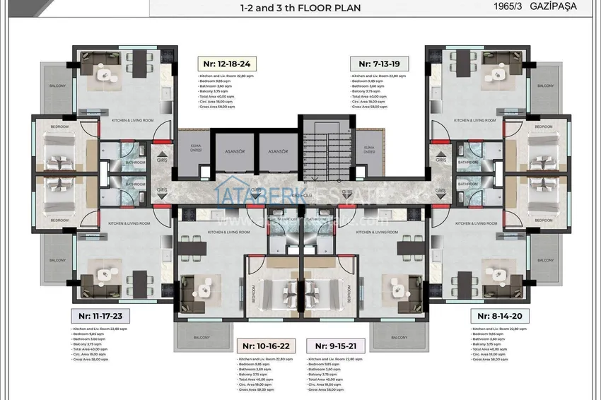 Buy cheap Apartments from a developer with installments in Alanya - boutique complex under construction in Gazipasa 4